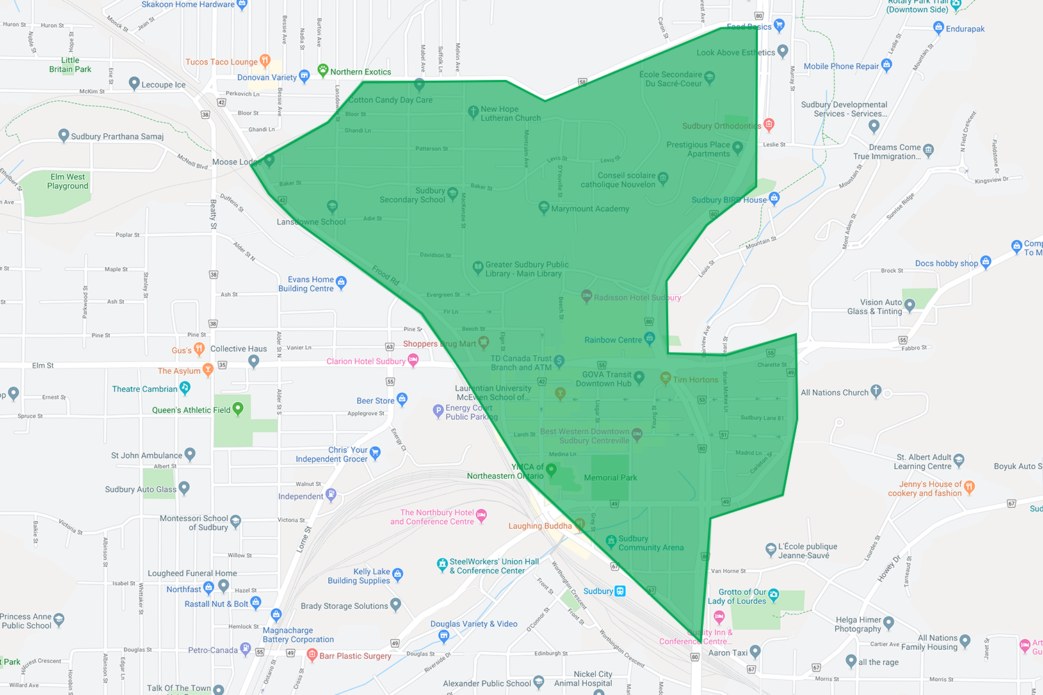Service Area Boundaries